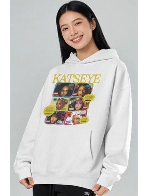 Sevbano Katseye Kpop Müzik Grubu Ön Baskılı Unisex Oversize Premium Hoodie