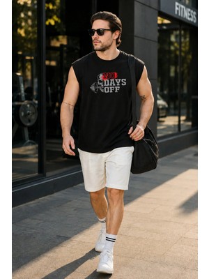 Urban Trend Store Urbantrendstore Baskılı Unisex Pamuklu Antrenman Sporcu Atleti Oversize Tişört Fitness Gym