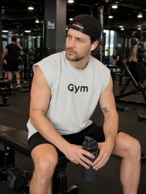 Urban Trend Store Urbantrendstore Baskılı Unisex Pamuklu Antrenman Sporcu Atleti Oversize Tişört Fitness Gym