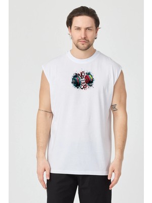 Urban Trend Store Urbantrendstore Baskılı Unisex Pamuklu Antrenman Sporcu Atleti Oversize Tişört Fitness Gym