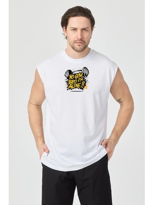 Urban Trend Store Urbantrendstore Baskılı Unisex Pamuklu Antrenman Sporcu Atleti Oversize Tişört Fitness Gym