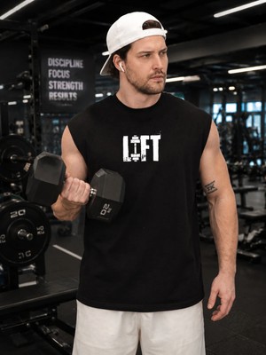 Urban Trend Store Urbantrendstore Baskılı Unisex Pamuklu Antrenman Sporcu Atleti Oversize Tişört Fitness Gym
