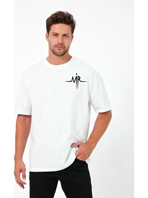 Urban Trend Store Urbantrendstore Mr Unisex Sade Basic Yazlık Beyaz Tshirt Oversize Fit Rahat Geniş Salaş T-Shirt Günlük Tişört