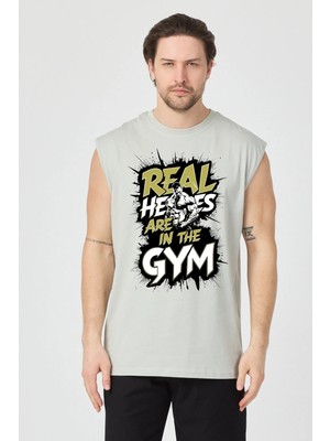 Urban Trend Store Urbantrendstore Baskılı Unisex Pamuklu Antrenman Sporcu Atleti Oversize Tişört Fitness Gym
