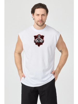 Urban Trend Store Urbantrendstore Baskılı Unisex Pamuklu Antrenman Sporcu Atleti Oversize Tişört Fitness Gym