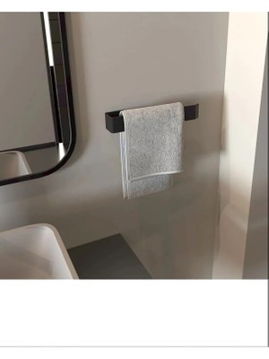 Murahze Paslanmaz Çelik Havluluk Banyo Lavabo Mutfak Mat Siyah