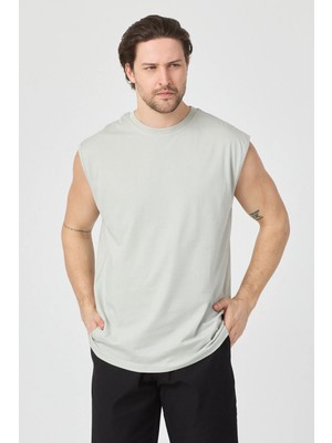 Urban Trend Store Urbantrendstore Unisex Pamuklu Antrenman Sporcu Atleti Oversize Kolsuz T-Shirt Atlet Sporcu, Basketbol, Fitness, Jogging Fitness Spor Atlet Trend Atlet Gym Atlet Rahat Kalıp Salaş Günlük Atlet
