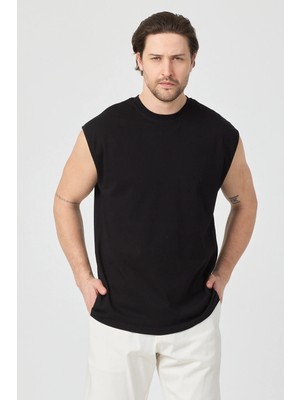 Urban Trend Store Urbantrendstore Unisex Pamuklu Antrenman Sporcu Atleti Oversize Kolsuz T-Shirt Atlet Sporcu, Basketbol, Fitness, Jogging Fitness Spor Atlet Trend Atlet Gym Atlet Rahat Kalıp Salaş Günlük Atlet