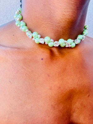 Goiz Choker Kolye ,inci Kolye , Tasma Kolye , Taşlı Kolye