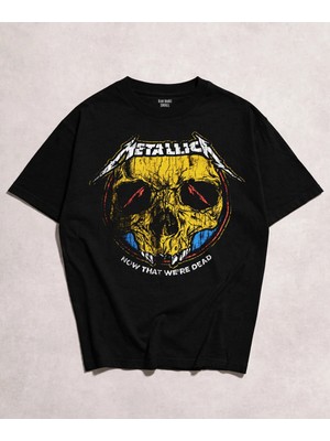  Metallica We Are Dead Baskılı Siyah Unisex Tişört