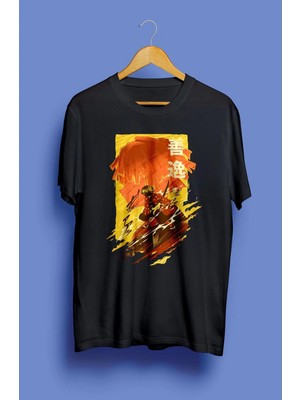  Oversize Demon Slayer Samuray Zenitsu Özel Tasarım Anime Tişört