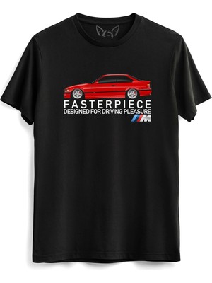  Bmw M Tasarımlı Dijital Baskılı Unisex Siyah Tshirt