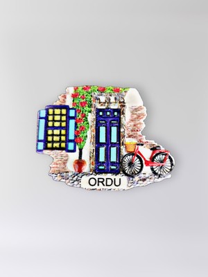 Mundy Ordu Polyester Kabartmalı Magnet 7 x 5,5 cm Dekoratif Hediyelik Buzdolabı Süsü (KOD:1500)