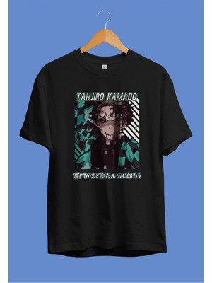  Oversieze Demon Slayer Tanjiro Özel Tasarım Anime Tişört