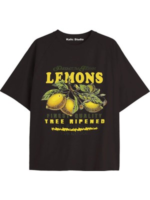 Y2K Vintage Pickles Baskılı Siyah T-Shirt Kod 250