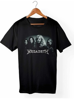  Unisex Siyah Megadeth Tişört