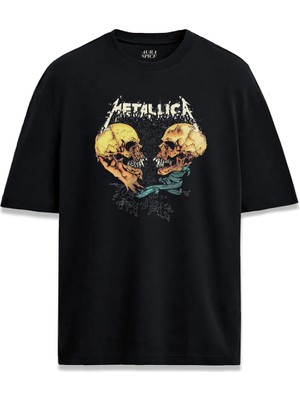  Metallica Kurukafa Özel Tasarım Tasarım Unisex Tişört