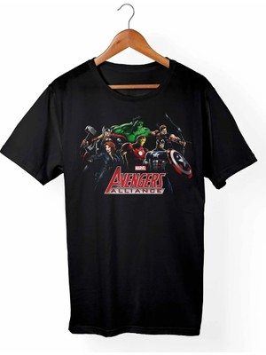 Marvel Unisex Siyah Tişört