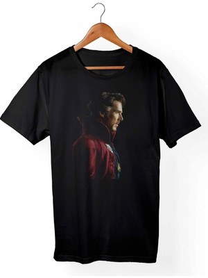  Doctorstrange-Marvel Unisex Siyah Tişört