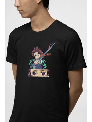  Demon Slayer Tanjiro Eyes Tişört