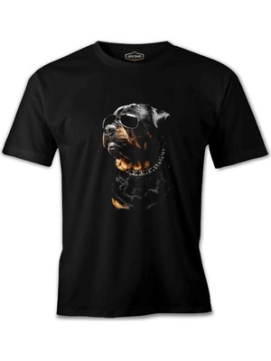  Rottweiler - Cool Siyah Erkek Tshirt