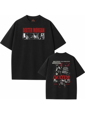  Dexter Morgan Sırt Baskılı Siyah Unisex Tişört