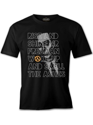  Half Life 2 - Rise And Shine Siyah Erkek Tshirt