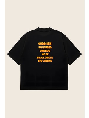  Unisex Oversize Baskılı Boxy Fit Kalın Kumaşlı T-Shirt