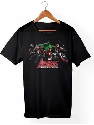  Marvel Siyah T-Shirt