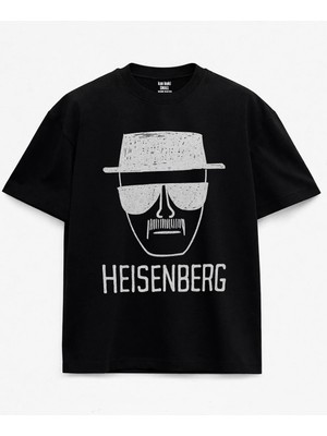  Breaking Bad Walter White Heisenberg Baskılı Siyah Unisex Tişört