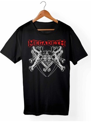  Unisex Siyah Megadeth T-Shirt
