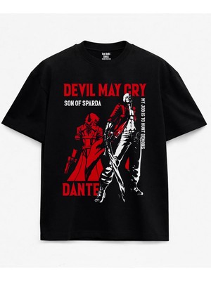  Devil May Cry Dante Baskılı Siyah Unisex T-Shirt