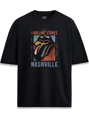  Rolling Stones Rock Özel Tasarım Baskılı Unisex Tişört