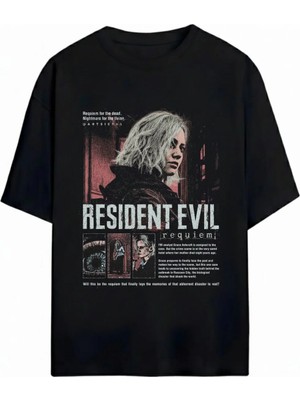  Resident Evil Unisex Oversize %100 Pamuklu T-Shirt