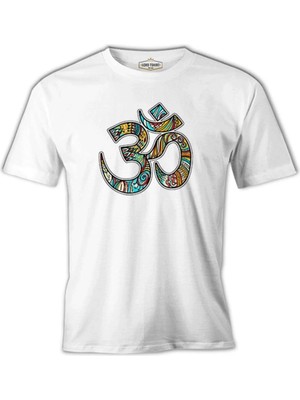  Yoga - Logo Beyaz Erkek Tshirt
