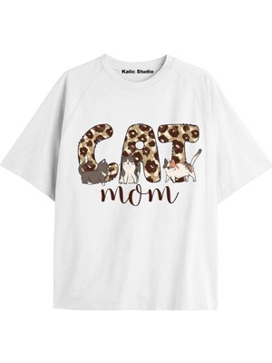  Y2K Vintage Leopar Baskılı Siyah T-Shirt Kod 107
