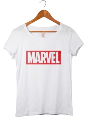  Marvel Beyaz Kadın Tişört