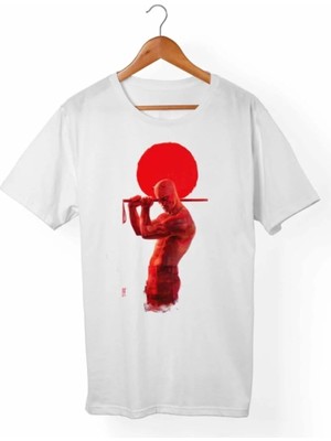  Unisex Beyaz Daredevil Marvel Tişört