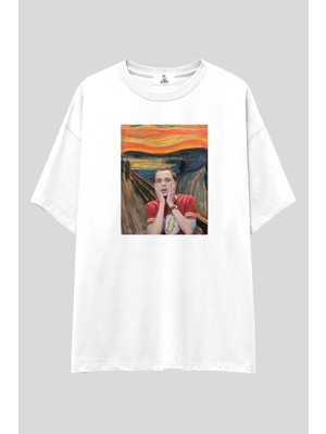  The Big Bang Theory "sheldon The Scream" Oversize T-Shirt | Unisex %100 Pamuk Özel Tasarım Tee