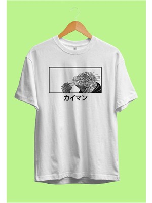  Oversize Dorohedoro Kaiman Özel Göğüs Tasarım Anime Tişört
