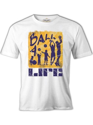  Evolution Of Basketball Players For Life Beyaz Erkek Tshirt
