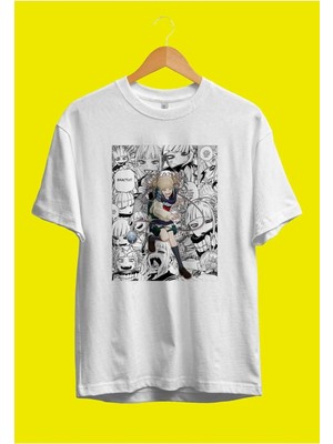  Oversize My Hero Academia Himiko Toga (Manga) Özel Tasarım Anime Tişört