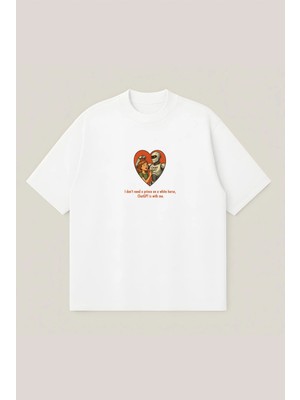 Chatgpt Lover Unisex %100 Organik Pamuklu Kalın Dokulu Oversize Bisiklet Yakalı T-Shirt