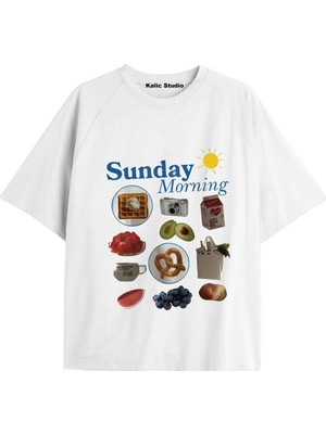  Y2K Vintage Pickles Baskılı Beyaz T-Shirt Kod 212