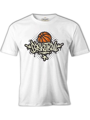  Basketbol Star Beyaz Erkek Tshirt