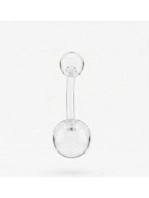 Top 5/8mm x 10MM x 1.6mm Bioplastik Göbek Piercing