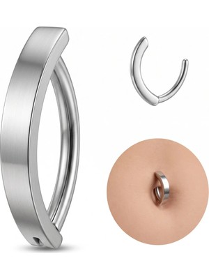 Klips Toka 10MM x 1.6mm Çelik Göbek Piercing