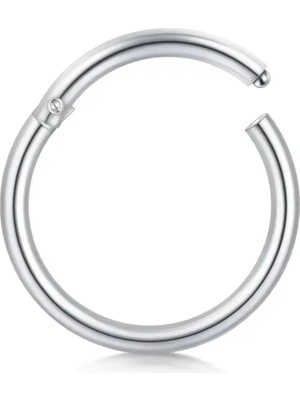 8mm x 1.2mm Çelik Kilitli Halka Piercing