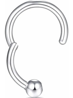 Top 3mm x 8mm x 1.2mm Çelik Kilitli Halka Piercing