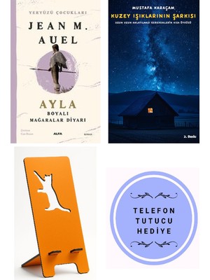 Ayla Boyalı Mağaralar Diyarı - Yeryüzü Çocukları 6 - Jean M. Auel + Kuzey Işıklarının Şarkısı + Telefon Tutucu